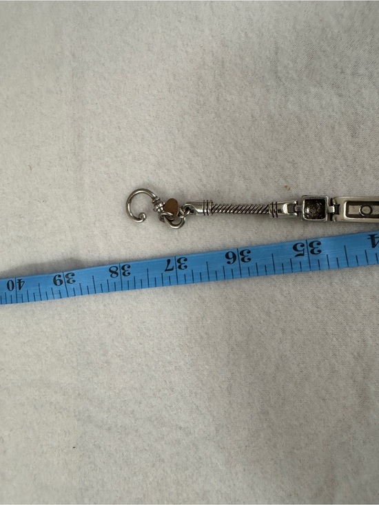 Brighton Tribeca Scrolled Bar Link Silver Plated Rare & Retired Design Chainbelt